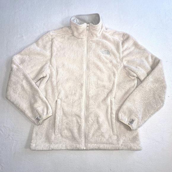 The North Face Osito Fleece Jacket M Cream Full Zip Soft Cozy Womens Outdoors - Picture 1 of 9